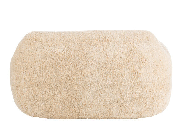 Sofa Shearling Polyester Crème Large