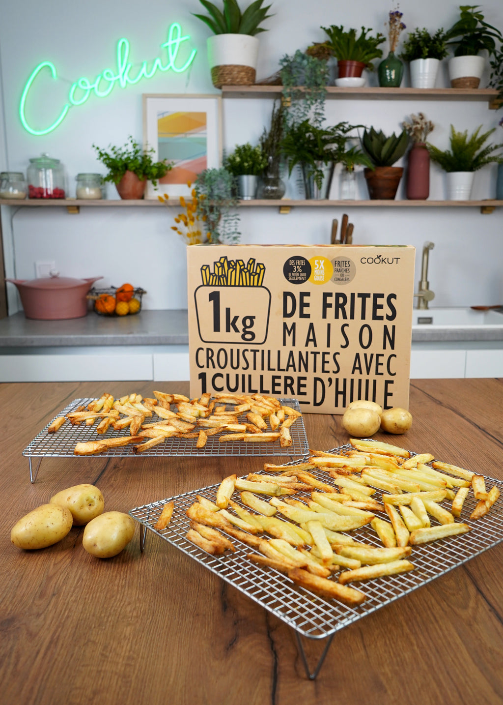 Coffret Grilles Frites + Cuillère Huile