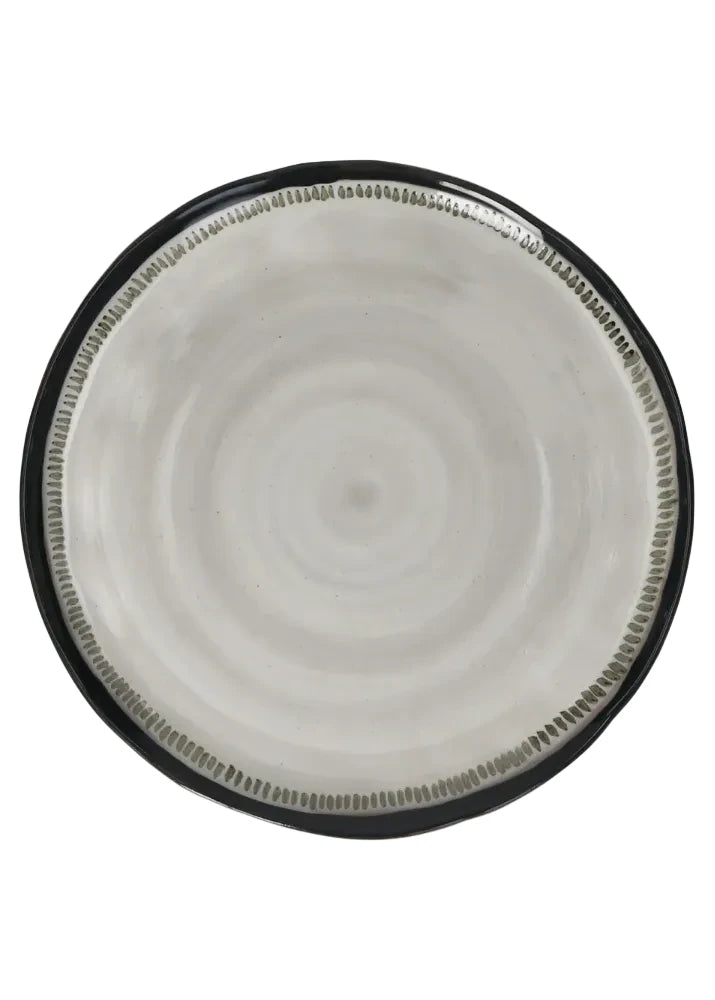 CYCLE  assiette plate grès DIA 27